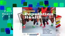 Full version  Population Health: Creating a Culture of Wellness  For Kindle