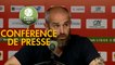 Conférence de presse US Orléans - AS Béziers (0-0) : Didier OLLE-NICOLLE (USO) - Mathieu CHABERT (ASB) - 2018/2019