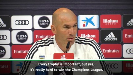 Download Video: Real proud of Champions League wins, especially after this year's competition - Zidane