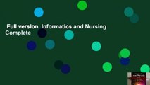 Full version  Informatics and Nursing Complete