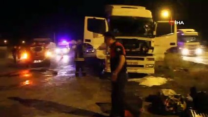 Alev alan akaryakıt tankeri korkuttu