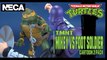 Teenage Mutant Ninja Turtles Cartoon Michelangelo vs Foot Soldier | NECA Figure Set Review!