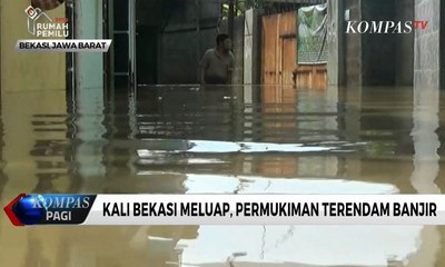 Kali Bekasi Meluap, Permukiman Terendam Banjir