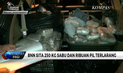 BNN Sita 250 kg Sabu dan Ribuan Pil Terlarang