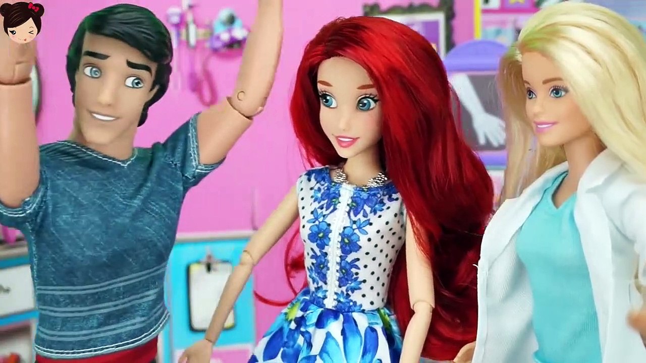 Princesa Disney Ariel Embarazada y Tiene Bebe con Doctora Barbie - Juguetes  de Titi - Vidéo Dailymotion