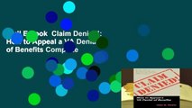 Full E-book  Claim Denied!: How to Appeal a VA Denial of Benefits Complete