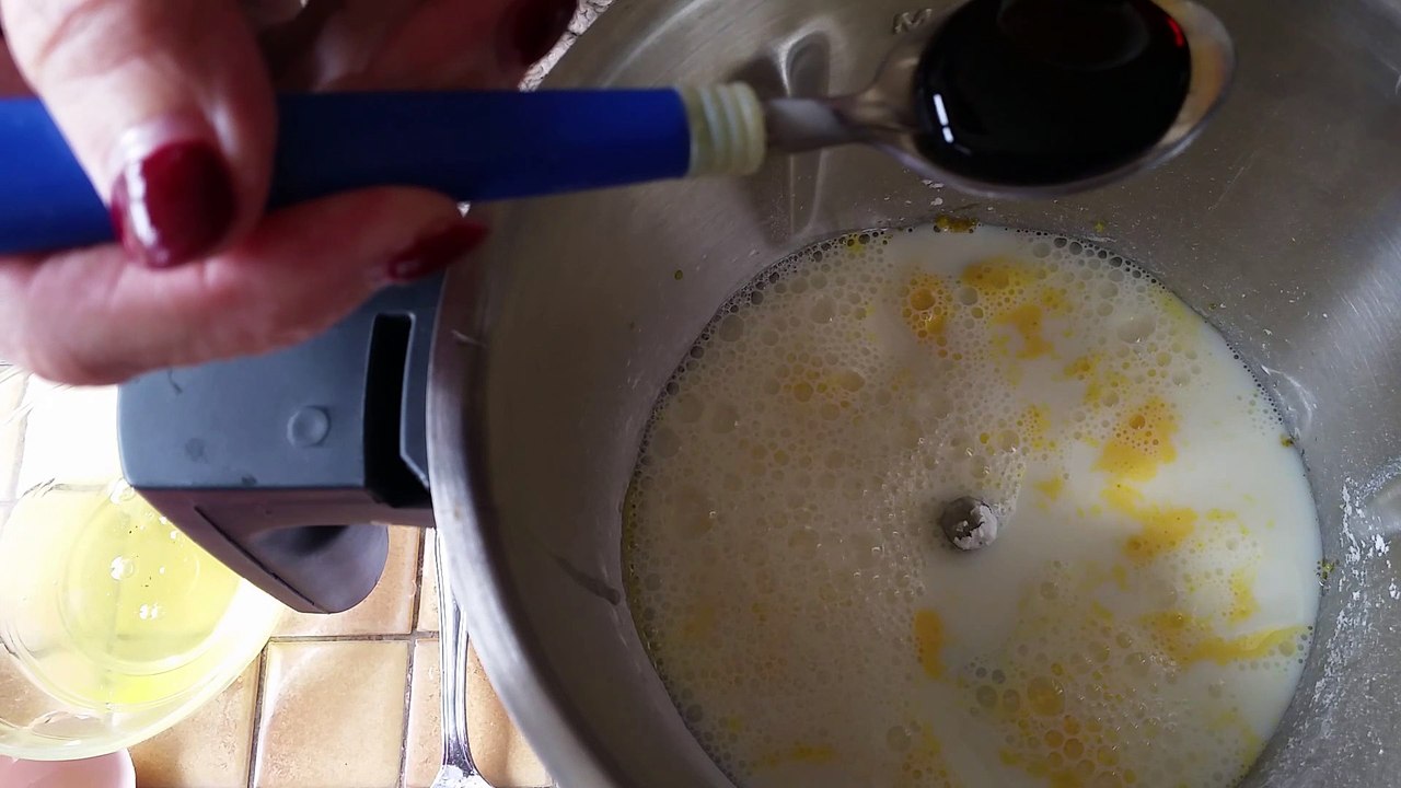 Crème anglaise à la vanille pas à pas au Monsieur Cuisine