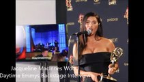 Jacqueline MacInnes Wood of The Bold and the Beautiful Backstage Interview at the 2019 Daytime Emmy Awards