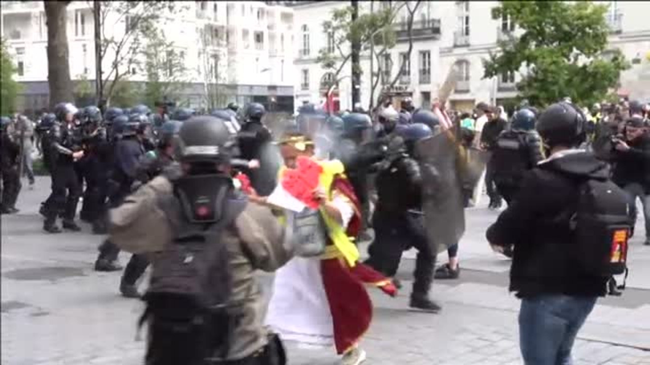 Disturbios en Nantes en una nueva protesta de los chalecos amarillos