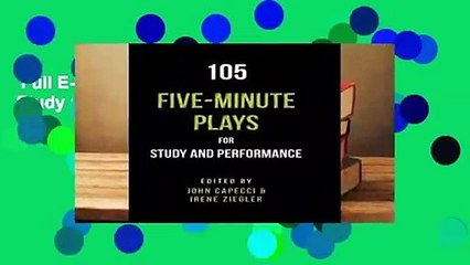 Full E-book  105 Five-Minute Plays for Study and Performance  Review