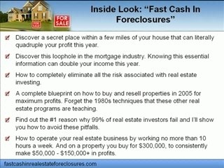 Fast Cash in  Foreclosures
