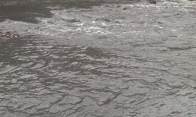 Simsiyah akan çay köylüleri tedirgin etti