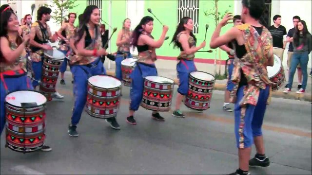 Bolivian and Peruvian traditional festival in Santiago, Chile