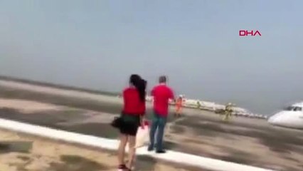 Dha Dış ? Pilot, Yolcu Uçağını Burnu Üstüne İndirdi