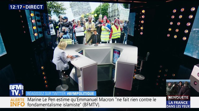 Le président de la République n'aurait pas dû aller accueillir les deux otages , Marine Le Pen
