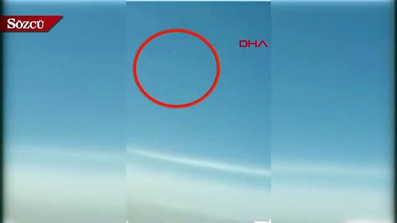 Pilotu şaşırtan görüntü! Ben bu kadar hızlı uçan bir şey görmedim