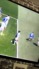 Jon Flanagan with elbow on Brown!