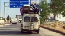 Gaziantep'te tehlikeli yolculuk...Minibüsün üstünde yolculuk yapan 4 kişi korkuttu