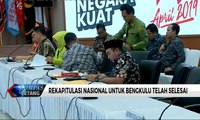 Rekapitulasi Nasional untuk Bengkulu Selesai, Prabowo-Sandiaga Unggul