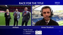 Gary Neville jokes with Jamie Carragher about his ideal Premier League title situation 