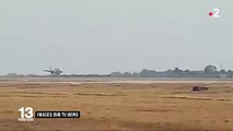 Les images spectaculaires d'un avion qui a fait un atterrissage d'urgence ce matin sans roues avant avec 89 passagers à bord