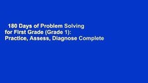 180 Days of Problem Solving for First Grade (Grade 1): Practice, Assess, Diagnose Complete