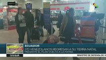 Regresan 170 venezolanos a su país desde Ecuador