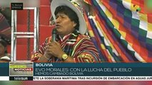 Evo Morales resalta la lucha del pueblo boliviano