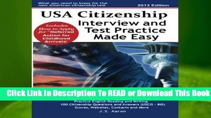 Full E-book USA Citizenship Interview and Test Practice Made Easy  For Trial