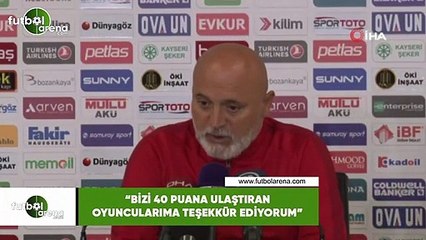 Hikmet Karaman: "Bizi 40 puana ulaştıran oyuncularıma teşekkür ediyorum"