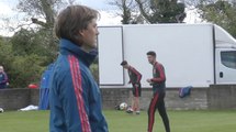 La clase de Julen Guerrero en los entrenamientos de la sub 17