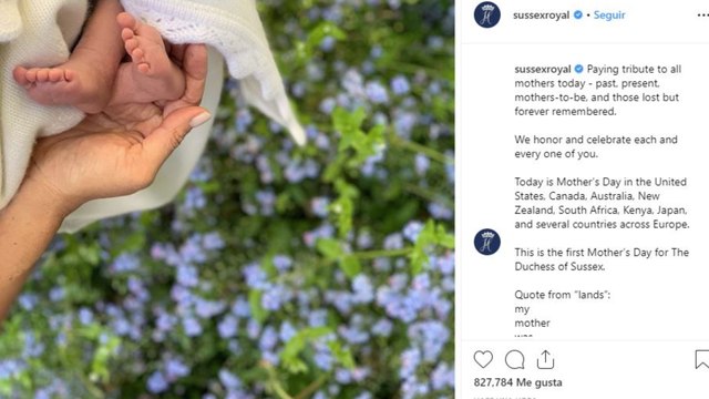 Los Duques de Sussex comparten tierna imagen por el Día de la Madre