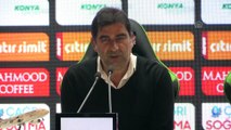 Atiker Konyaspor-Trabzonspor maçının ardından - Ünal Karaman ve Aykut Kocaman - KONYA