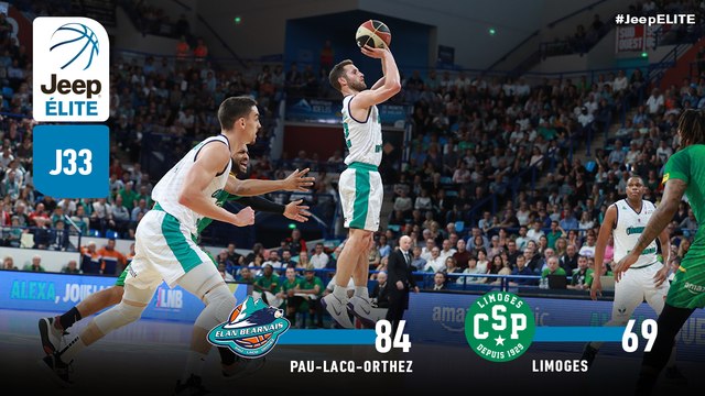 Jeep® ÉLITE : Pau-Lacq-Orthez vs Limoges (J33)