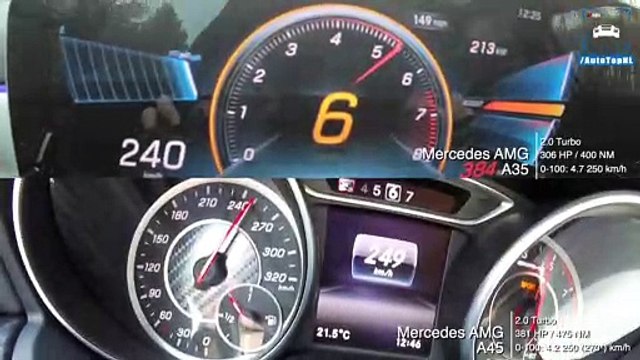 Mercedes AMG A35 vs A45 | 0-250km/h Exhaust SOUND & AUTOBAHN POV by AutoTopNL