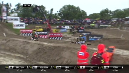Tim Gajser vs Glenn Coldenhoff battle - Monster Energy MXGP of Lombardia 2019
