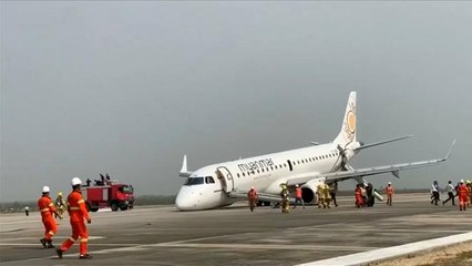 Aterriza sin la rueda delantera