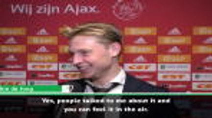 I could feel in the air that it was my last Ajax home game - de Jong