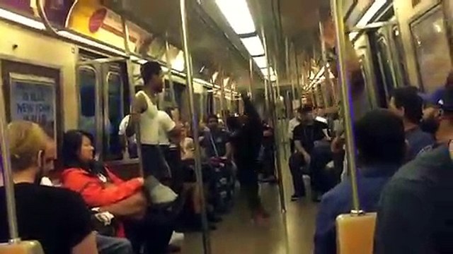 New York City Subway Dancers- Insane moves in front of passengers