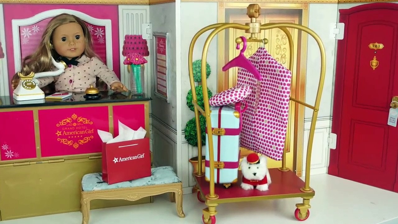 Toy Hotel Play Set - Doll Bedroom Bathroom | American Girl Grand Hotel Full  Collection - video Dailymotion
