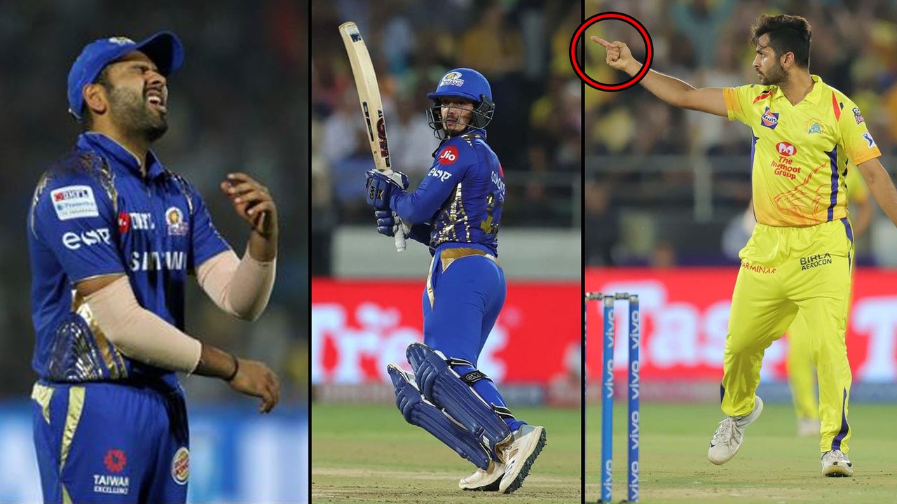 IPL 2019, Final: Rohit Sharma Upset After Shardul Thakur's Rude  Behaviour During IPL Final Match!!