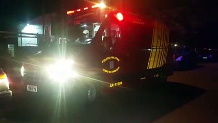Mulher ferida com vidro é socorrida no Bairro Cataratas