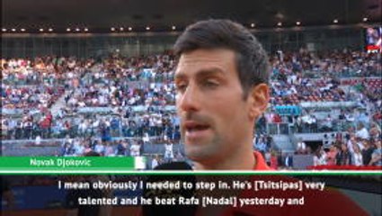 I needed to beat Tsitsipas - Djokovic