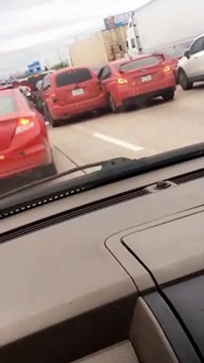 Intense Interstate Merging Fail