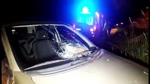 Motorista sofre lesões ao capotar carro na Avenida Piquiri