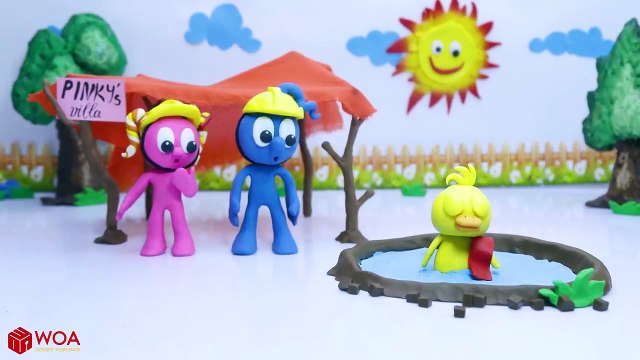 CLAY MIXER: HOUSE CONSTRUCTION BUILD Play Doh Cartoons Animation