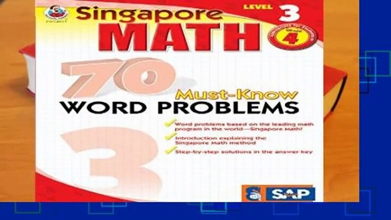 Full E-book  70 Must-Know Word Problems, Grade 4 (Singapore Math 70 Must Know Word Problems)