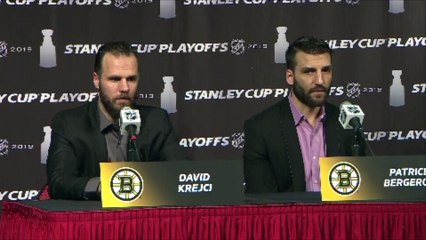 Patrice Bergeron On Tuukka Rask's Poise In The Playoffs