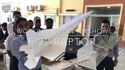 Working Model of F-22 Raptor | SISTec - Ratibad Campus | Top Private Engineering Colleges in Bhopal |