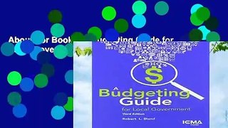 About For Books  A Budgeting Guide for Local Government  Review